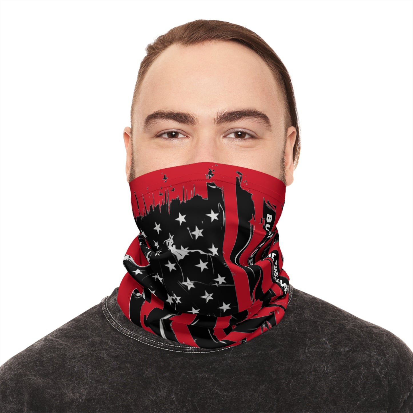 American Flag Neck Gaiter (Red) -- "Built for the Ones Who Live for the Water"