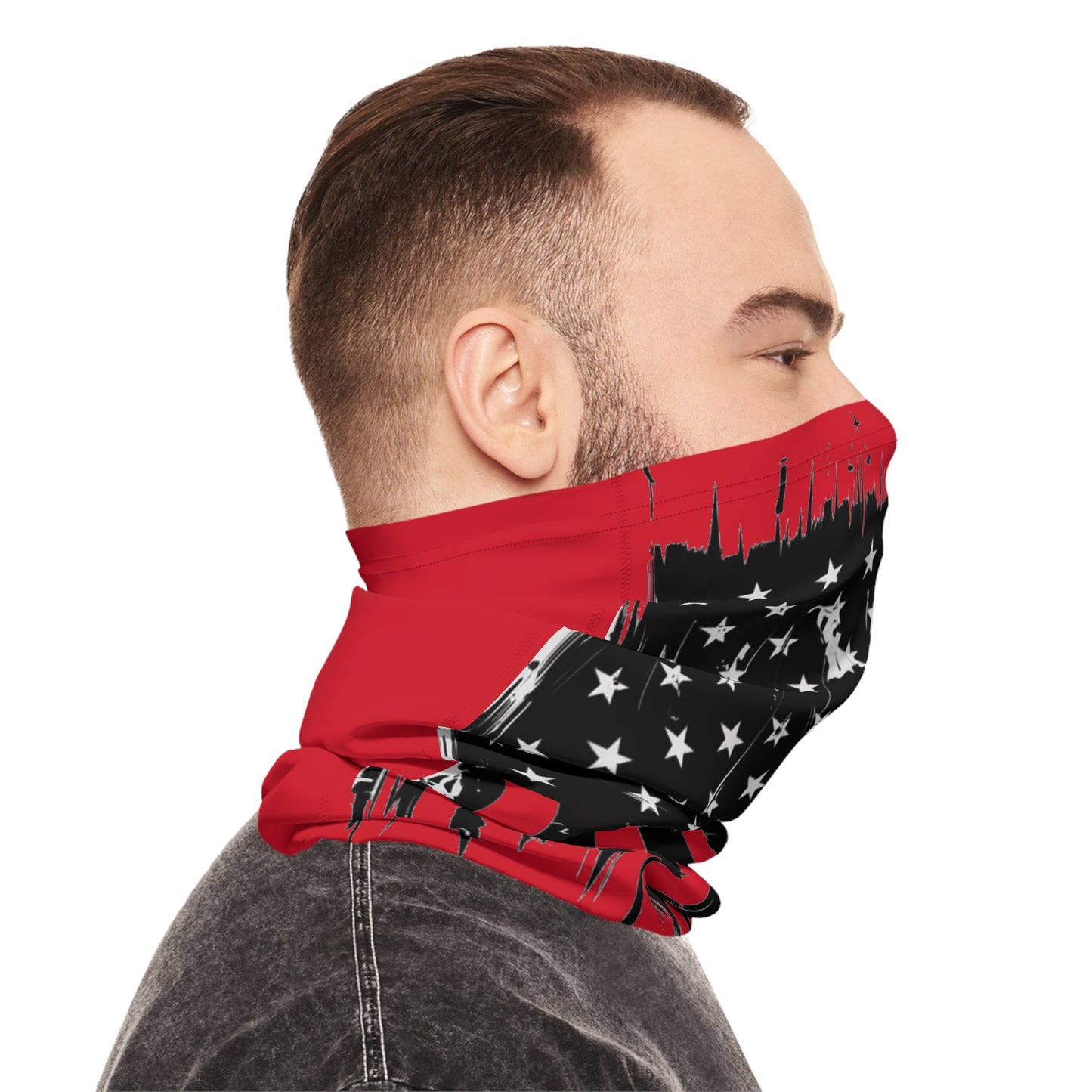 American Flag Neck Gaiter (Red) -- "Built for the Ones Who Live for the Water"