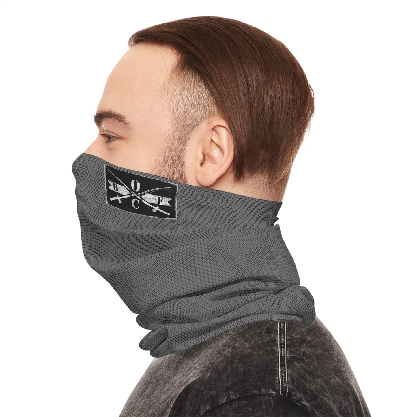 Black Camo Neck Gaiter — UPF 50+ Breathable Face & Head Cover