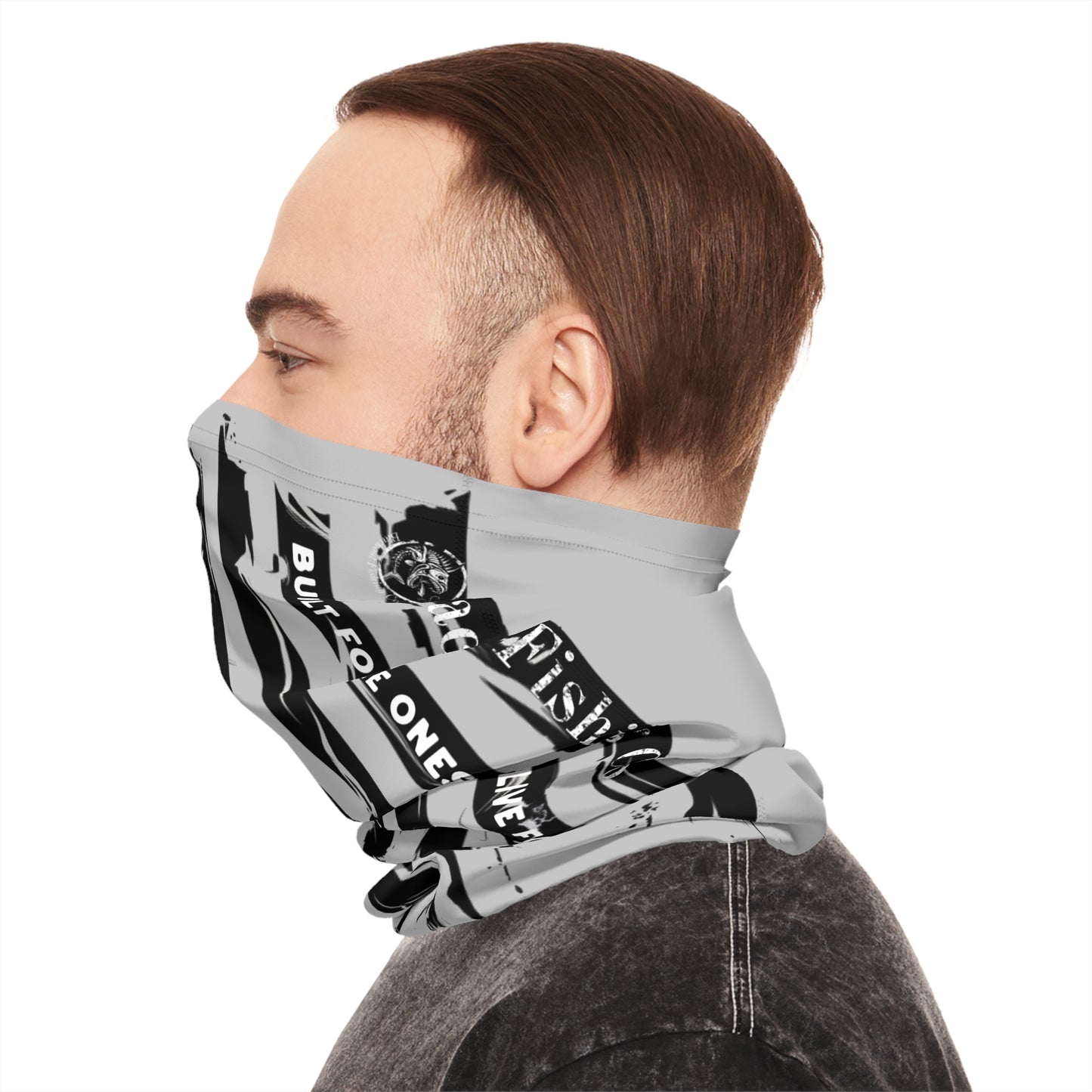 American Flag Neck Gaiter (Grey) -- "Built for the Ones Who Live for the Water"
