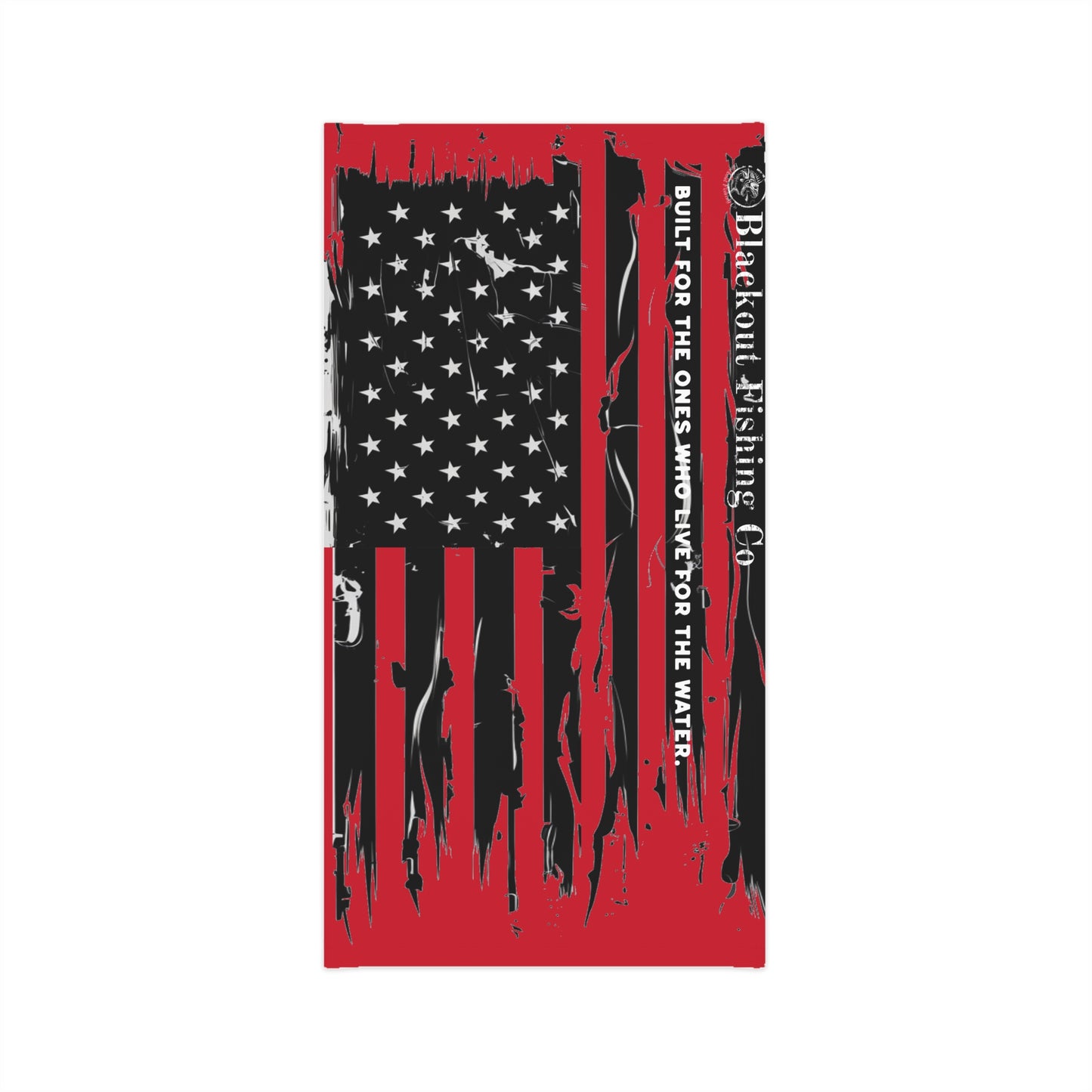 American Flag Neck Gaiter (Red) -- "Built for the Ones Who Live for the Water"